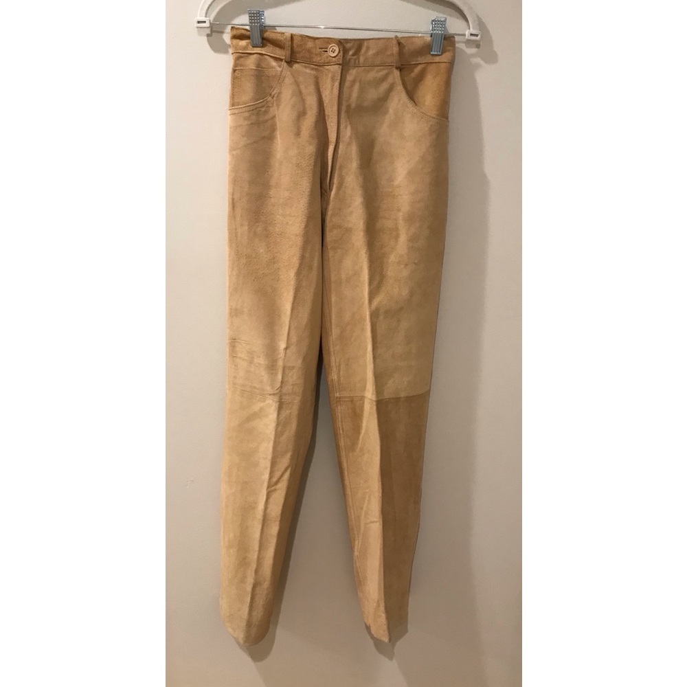 PIA RUCCI VINTAGE STRAIGHT LEG LEATHER PANTS. This is about as vintage a…